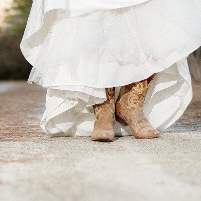 Trade Your Wedding Heels for Cowboy Boots